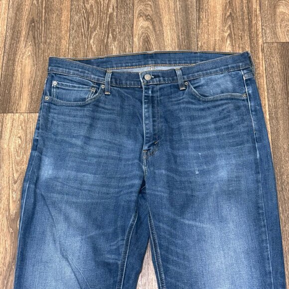 Levi's 541 Jeans Men's 36x34 Dark Wash Athletic Fit Stretch Denim Faded - Picture 6 of 11